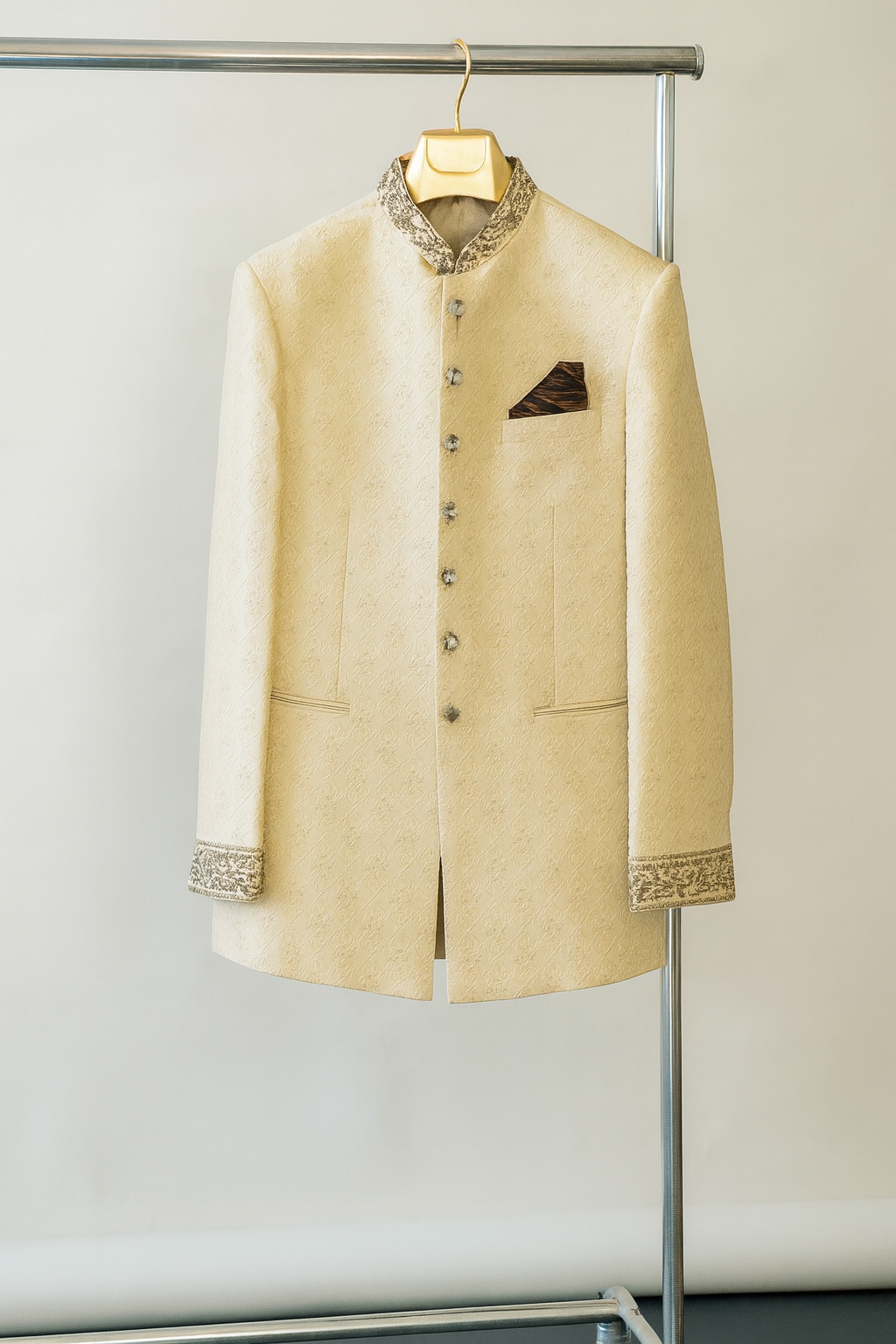 Cream Embroidered Jacket